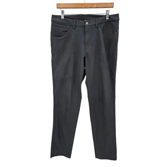 Lululemon Classic ABC Pant Men 32 X32 Warpstreme Style# M5426S Dark Gray Pockets - Picture 1 of 7